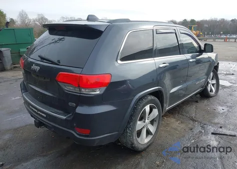 2014 Jeep Grand Cherokee Overland z USA, uszkodzony, nr VIN 1C4RJFCG1EC400350